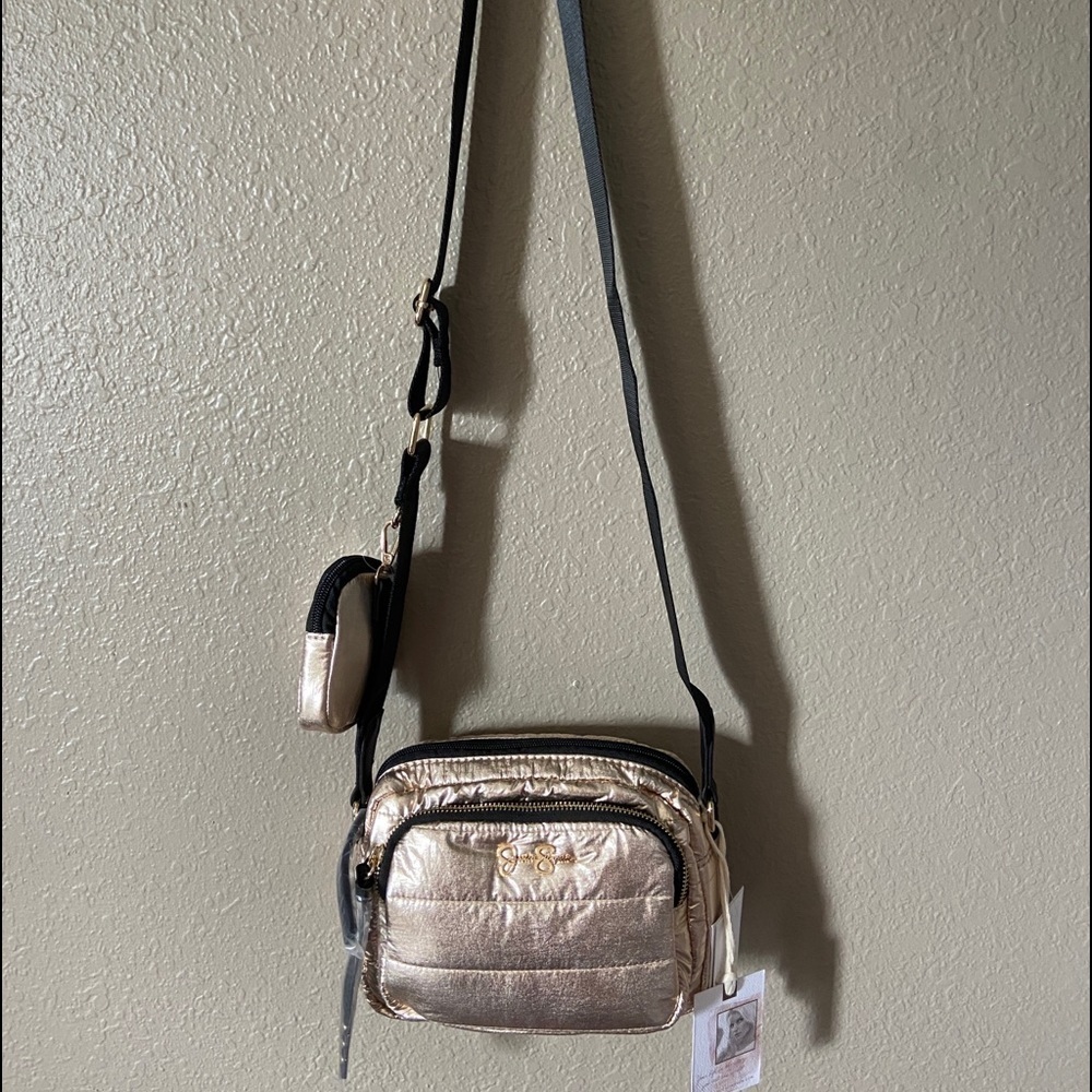JESSICA SIMPSON Portia Shimmering Crossbody Bag - Picture 3 of 9